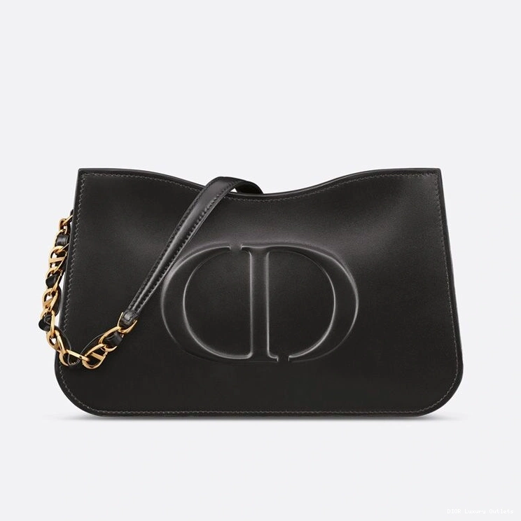 Black Bag Mini CD Hobo Calfskin Signature Dior 0716 Luxury
